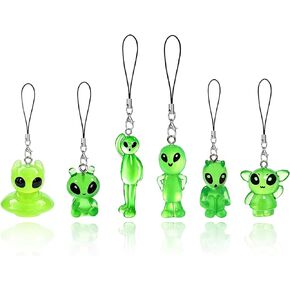 Alien Phone Charm Glow In The Dark Phone Accessories for Halloween Party in Kuwait