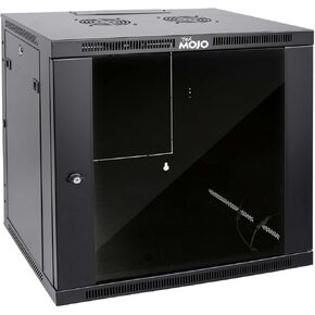 Tecmojo 18U Wall Mount Rack,18U Rack 17.7 Inch Depth,Hold Up to 176 Lbs,Enclosed Wall Mount Rack Kit for 19 Inch Network,Server and AV Gear,Mesh Door(Elite Collection) in Saudi Arabia