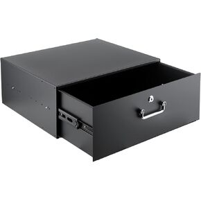1U Rack Drawer, Rack Mount Drawer Designed for 19-inch Network Equipment, Servers, AV Racks, or Cabinet Enclosures. Sliding and Lockable Server Rack Drawer Features Cable Management Holes in Saudi Arabia