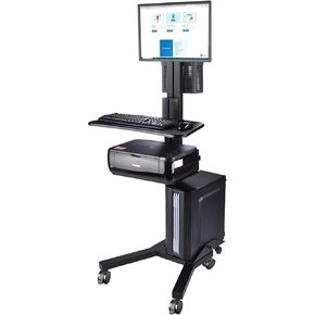 AW NexusX Commander Max 32" Mobile PC Stand Workstation, Height Adjustable in Kuwait