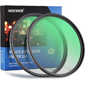 NEEWER 52mm Black Diffusion 1 Filter for Mist Cinematic Effect, Multicoated HD Ultra Slim Dreamy Effect Filter for Video Recording, Vlog, Portrait Photography in Kuwait