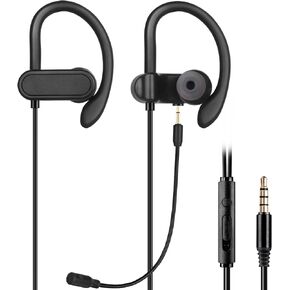 in-Ear Wired Earbuds with Ear Hooks, Gaming Headset & Boom Mic in Kuwait