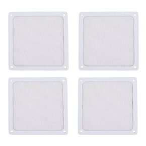 PC Fan Dust Filter Magnetic Frame Fine Mesh PVC Computer Fan Filter Grills for PC Case Chicken Coop Vent 5.51x5.51in 4pcs (Black) in Kuwait