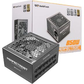 darkFlash PMT850 850W ATX 3.1 PCIe 5.1 80 Plus Gold Fully Modular PSU Black in Kuwait