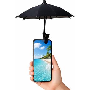 Phone umbrella - Outdoor Phone Sun Shade Shield with Flexible Angle Design & Rotatable Phone Ring - Car Navigation Shade Visor - Rain protector - Umbrella for all type of phones in Kuwait