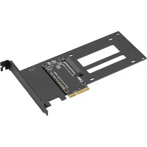 PCIe 4.0 x4 to U.3 NVMe Adapter Card for 2.5" U.3 SFF-TA-1001 SSD Only, Supports PCIe 4.0/3.0 x4/x8/x16, Full-Height Bracket Included in Kuwait