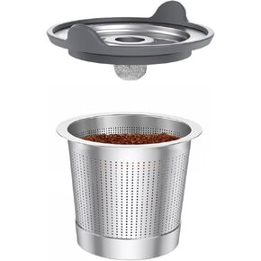 ComfortGrip™ Reusable K Cups for Keurig 1.0, 2 Pack Stainless Steel Coffee Pods with Anti-Scald Silicone Lid, 304 Food-Grade Steel, BPA-Free (Not for K-Slim/K-Supreme/Keurig 2.0) in Kuwait