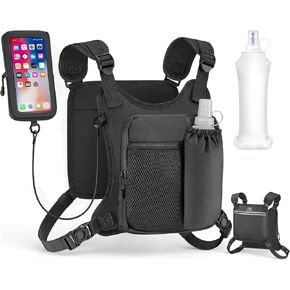 Zelvot Running Vest with 500ml Soft Flask, Hydration Vest with Phone Pouch in Kuwait