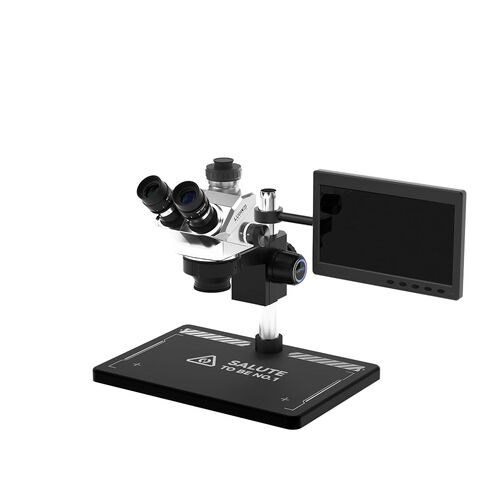 LUOWEI HDLW-TR01-B3TV-DP01 Trinocular Microscope, 7-50X, 10.1" DP in Kuwait