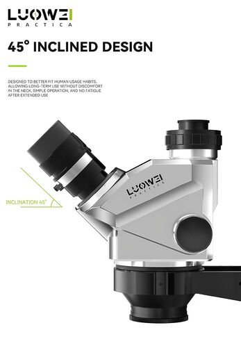 LUOWEI HDLW-TR01-B3TV-DP01 Trinocular Microscope, 7-50X, 10.1" DP in Kuwait