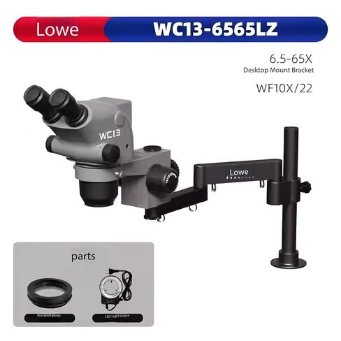 LUOWEI WCI3-6565LZ Binocular Microscope, 6.5X-65X LED Ring in Kuwait