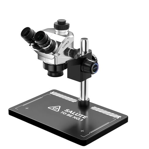 LUOWEI HDLW-TR01-B3TV Trinocular Microscope, 7-50X, LED Light in Kuwait