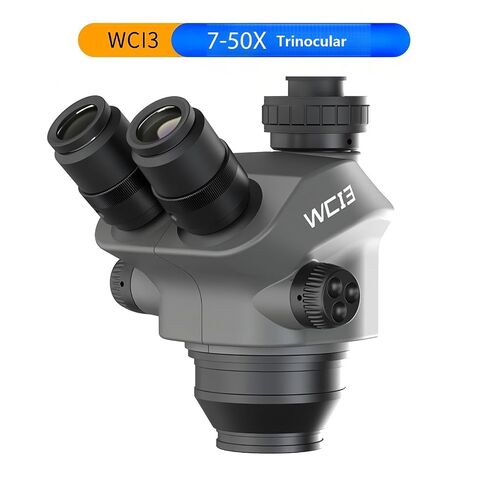 LUOWEI WCI3 7-50 Trinocular Microscope, 7X-50X Cont. Zoom Cam in Kuwait