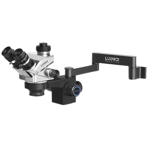 LUOWEI HDLW-TR01BG-B3TV Trinocular Microscope, 7-50X, Gooseneck in Kuwait