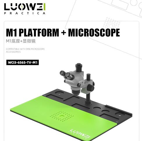 LUOWEI WCI3-6565TV-M1 Trinocular Microscope, 6.5X-65X M1 Cam in Kuwait