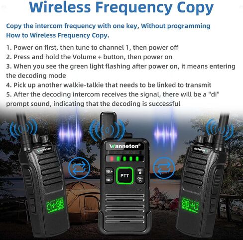 RT22pro walkie talkies Wireless Frequency Copy Rechargeable Walkie Talkies for Adults,walkie talkies 4 Pack Long Range with VOX, Scrambling, decoding, Battery Display, scanning. in Kuwait