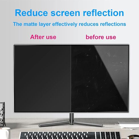 13-32" Computer Privacy Screen for Monitor Filter, Anti-Glare/Anti Blue Light/Anti Scratch Film, Computer Screen Privacy Shield, Security Shield Filter (Hd 27in(597 * 336mm)) in Kuwait
