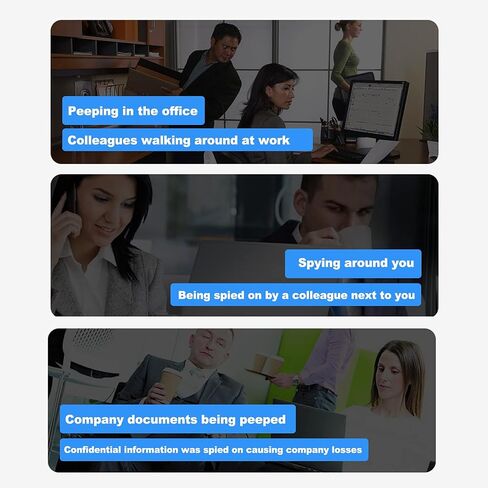 13-32" Computer Privacy Screen for Monitor Filter, Anti-Glare/Anti Blue Light/Anti Scratch Film, Computer Screen Privacy Shield, Security Shield Filter (Hd 27in(597 * 336mm)) in Kuwait