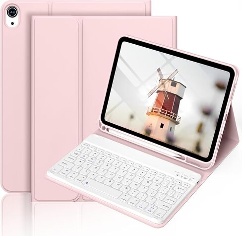 Keyboard Case for iPad 11th Generation (A16), 10th Gen, Pink in Kuwait