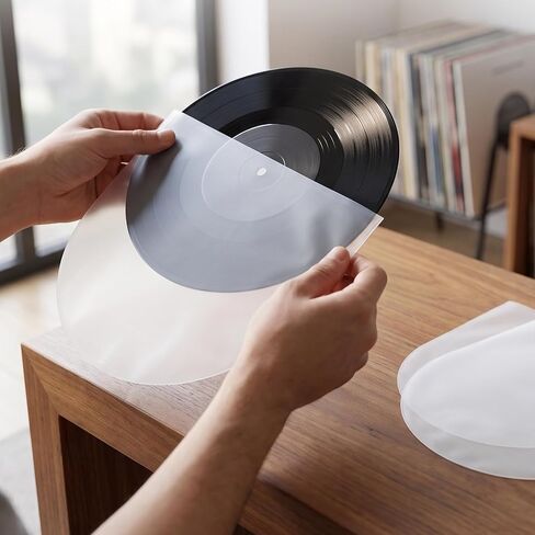 Vinyl Record Storage Pouch Pe Pp Sleeves Anti-Static 200pcs Inch in Kuwait