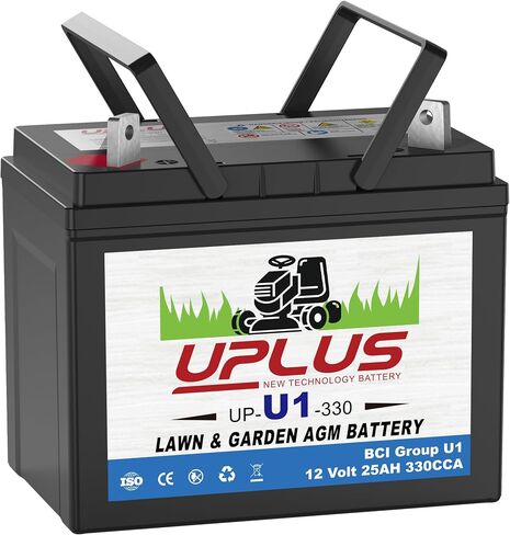 UPLUS U1 Riding Lawn Mower Battery, 12V 360CCA for Garden Tractors in Kuwait