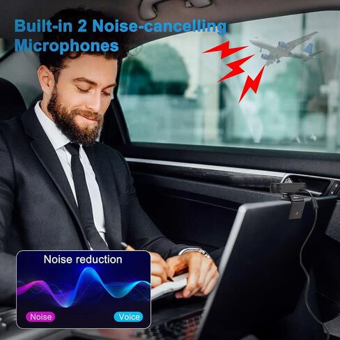 4K Webcam,PDAF AutoFocus,Dual Noise-Canceling Microphones,70° FOV, in Kuwait