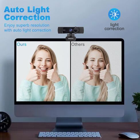 4K Webcam,PDAF AutoFocus,Dual Noise-Canceling Microphones,70° FOV, in Kuwait