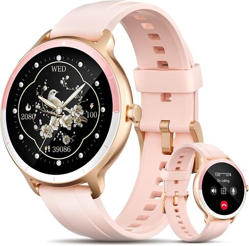 Smart Watch for Women with Bluetooth Calls & AI Voice Assistant (Pink) in Kuwait