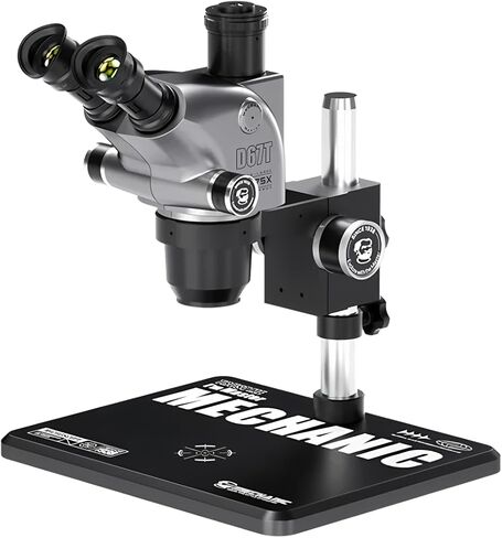 MECHANIC D75T-B11 Trinocular Stereo Microscope Metal Body 0.7X-5.0X Zoom HD Optical Lens for Biological Observation Electronics in Kuwait