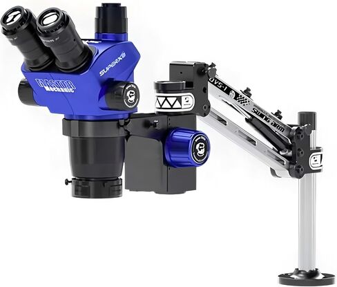 Mechanic SUPER XS Trinocular Stereo Microscope With DVS-1 Arm 6.5x-45X WF10x25 for Phones Electronic Soldering Welding Tools(Super XS-DVS-1) in Kuwait