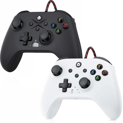 Gamrombo 2 Pack Wired Controlle Compatible with Xbox Series X/S/Xbox One/Xbox One S/One X, PC with Turbo/Macro Function /3.5mm Headphone Jack in Kuwait