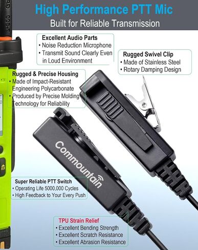 commountain Earpiece Compatible with Motorola Radios APX-6000 XPR-7550e in Kuwait
