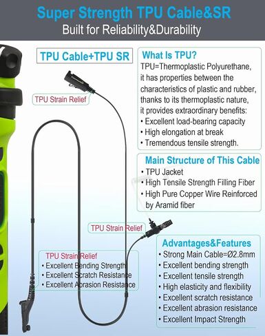 commountain Earpiece Compatible with Motorola Radios APX-6000 XPR-7550e in Kuwait