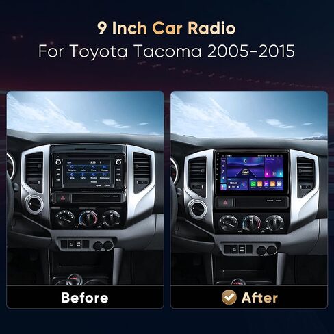 Car Stereo Radio for Toyota Tacoma 2005-2015, Wireless CarPlay in Kuwait