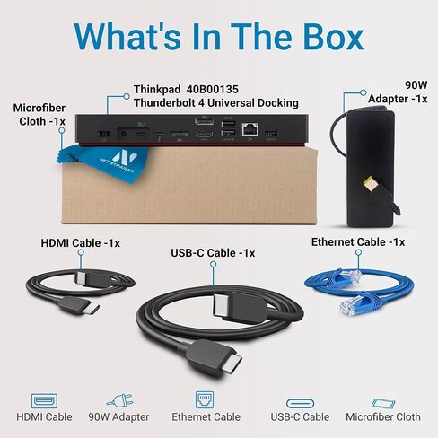 40B00135US ThinkPad Universal Thunderbolt 4 Dock - 100W Power Delivery in Kuwait