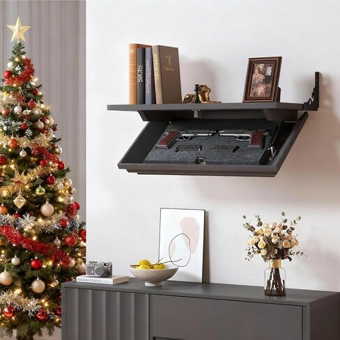 Lvifur 24" Compact Gun Shelf with Lock for Wall Mount Display in Kuwait