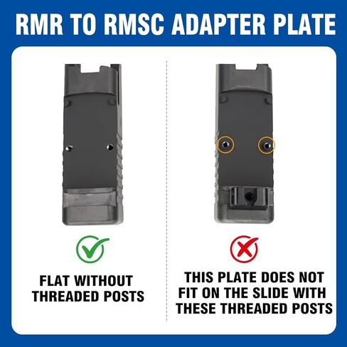 Red Dot Mounting Plate Compatible with RMR Cut to RMSc Sight in Kuwait