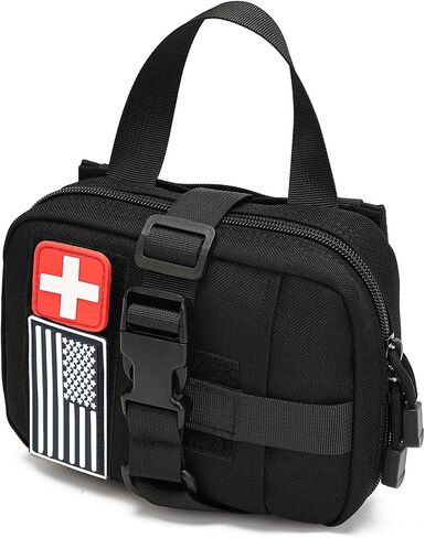 Tactical Empty First Aid Pouch – 1000D Nylon, Built for Outdoor & Emergency Use, IFAK Rip-Away EMT First Aid Pouches Tactical Molle Medical Kit Pouch for Travel, Hiking, Hunting in Kuwait