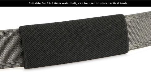 Tactical Belt Flashlight Holder Wide Elastic Loop Mount Sleeve Wraps Organizer for Military Work Belt Combat Gear Utility Nylon Belt EDC Multitool Tactical Pen Tactical Flashlights Pocket Knife in Kuwait