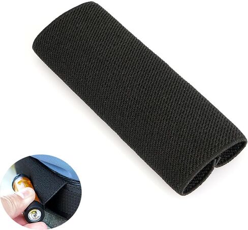 Tactical Belt Flashlight Holder Wide Elastic Loop Mount Sleeve Wraps Organizer for Military Work Belt Combat Gear Utility Nylon Belt EDC Multitool Tactical Pen Tactical Flashlights Pocket Knife in Kuwait