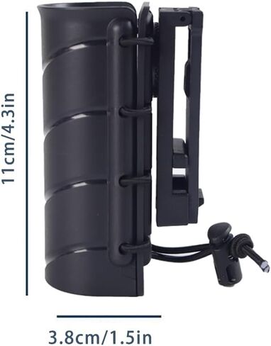 Pepper Spray Holder, OC Spray Holster for Duty Belt, Police Duty Tactical Pepper Spray Holster with Elastic Rope Tightened OC Holster for MK3 MK4 or 1.4"-1.5" Diameter Canister in Kuwait