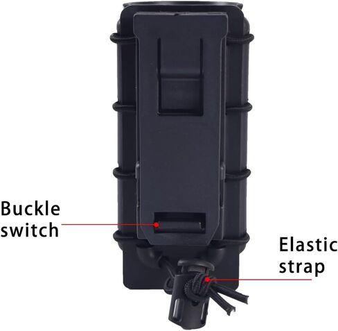 Pepper Spray Holder, OC Spray Holster for Duty Belt, Police Duty Tactical Pepper Spray Holster with Elastic Rope Tightened OC Holster for MK3 MK4 or 1.4"-1.5" Diameter Canister in Kuwait