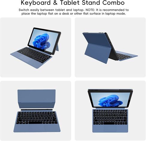 2-in-1 Laptop/Tablet (2026), 10.1" FHD IPS Touchscreen, 1-Year Office 365 in Kuwait