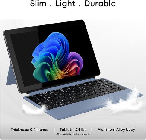 2-in-1 Laptop/Tablet (2026), 10.1" FHD IPS Touchscreen, 1-Year Office 365 in Kuwait