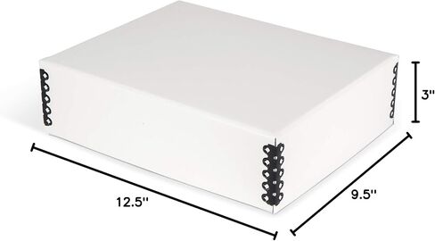 Gaylord Archival White Deep Lid Print/Photo Preservation Box - 8 1/2W x 10 1/2L x 3" H in Saudi Arabia