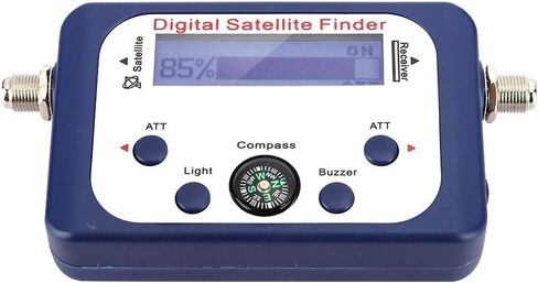 LCD Satellite Signal Meter with Built-in Amplifier, Easy to Use Satellite Search Tool for Signal Detection, Ideal for Owners in Saudi Arabia