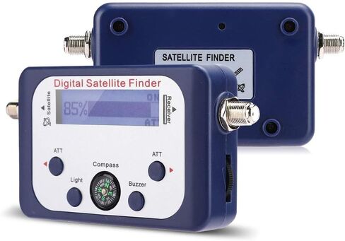 LCD Satellite Signal Meter with Built-in Amplifier, Easy to Use Satellite Search Tool for Signal Detection, Ideal for Owners in Saudi Arabia