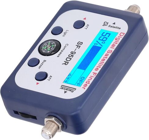 Digital Satellite Signal Finder, Microprocessor Controlled LCD Display, Portable Sat Finder Meter with Backlit Screen & Buzzer for Astronomical ObservationNavigation in Kuwait