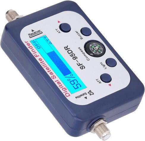 Digital Satellite Signal Finder, Microprocessor Controlled LCD Display, Portable Sat Finder Meter with Backlit Screen & Buzzer for Astronomical ObservationNavigation in Kuwait