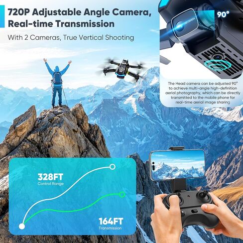 Drone with Camera-Drone for Kids with Cool Lights & 2 Batteries in Kuwait